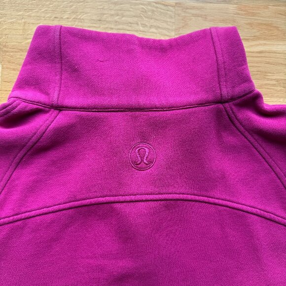 Lululemon Scuba Oversized Funnel-Neck Half Zip in Ripened Raspberry - Picture 2 of 4